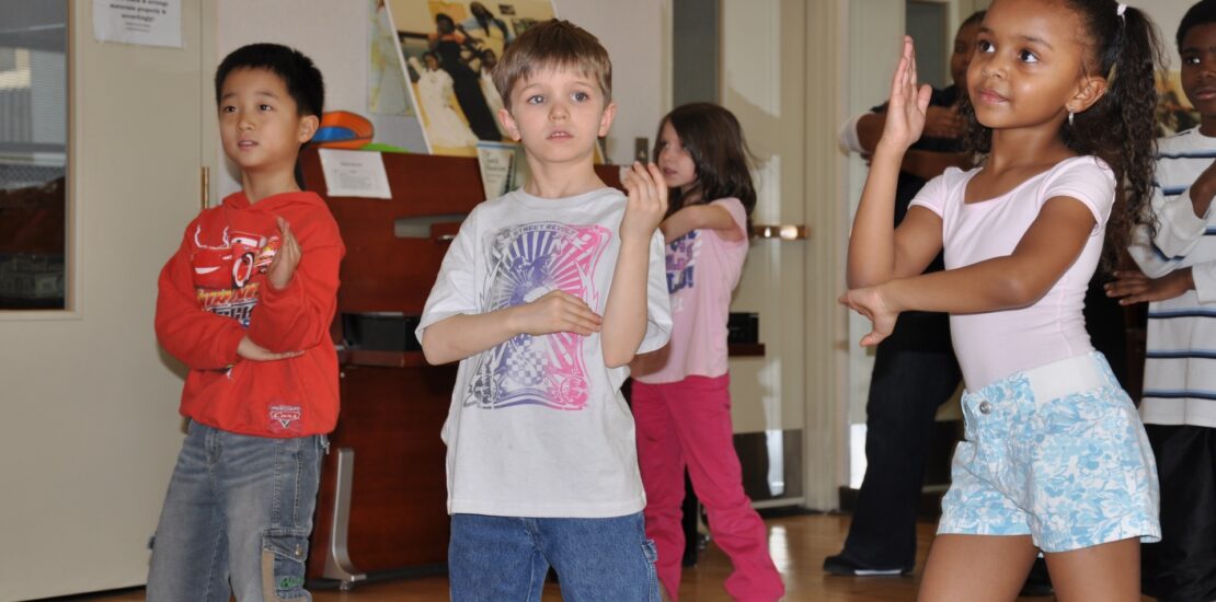 children dancing