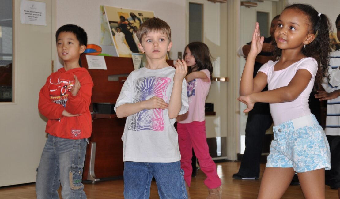 children dancing