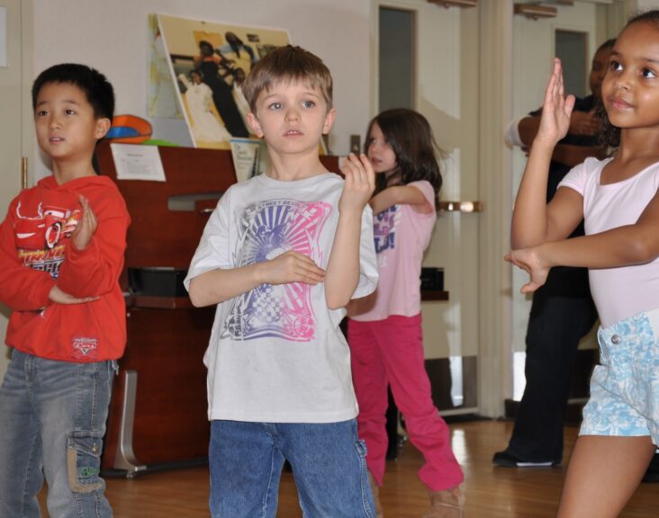 children dancing