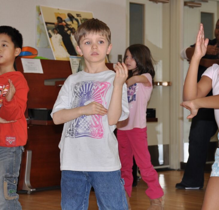 children dancing