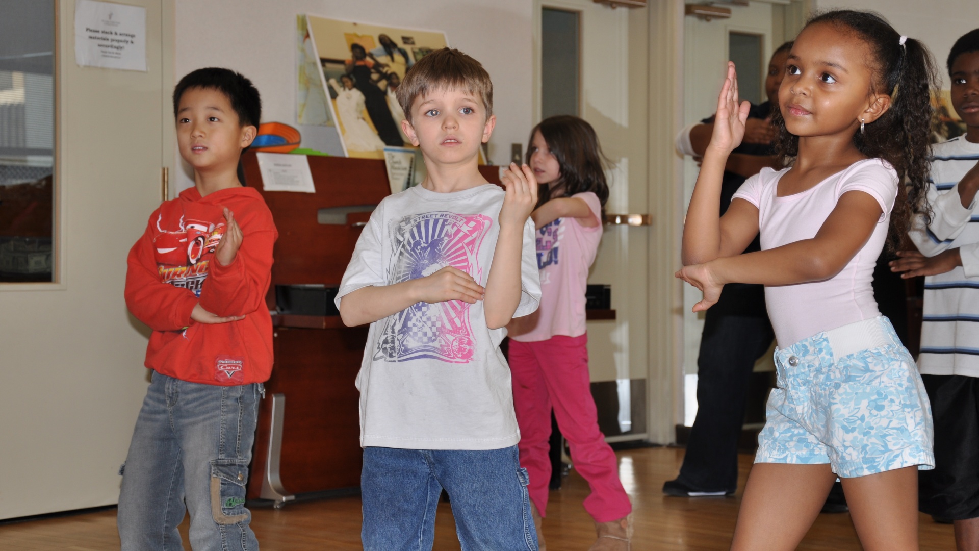 children dancing